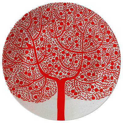 Royal Doulton Fable Tree Dessert Plate Red